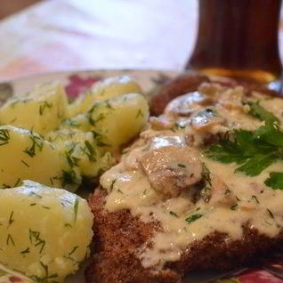 Сырно-грибной соус