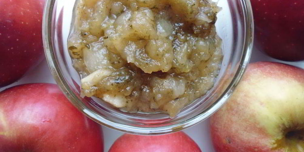 Рецепт яблочный соус чатни с сухим тимьяном