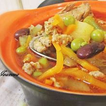 Рецепт Английский стю с фасолью