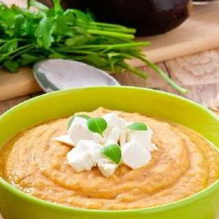 Ароматный крем-суп из баклажанов