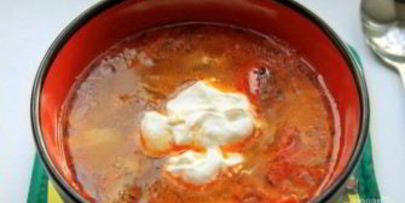 борщ без свеклы