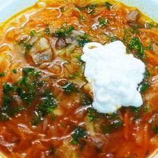 Борщ из баранины