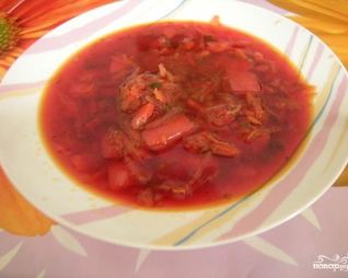 Борщ из свинины