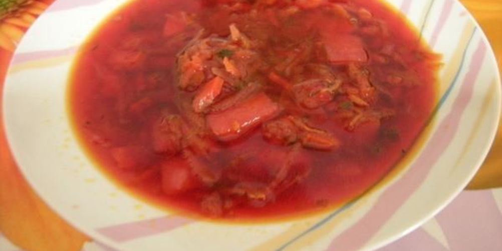 Рецепт борщ из свинины