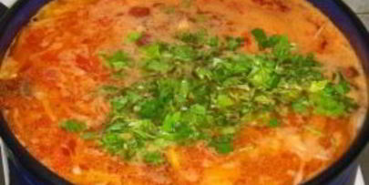 борщ постный вкусный