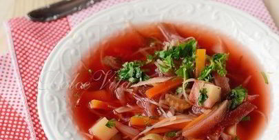 борщ-пюре без масла