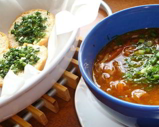 Борщ с белыми грибами