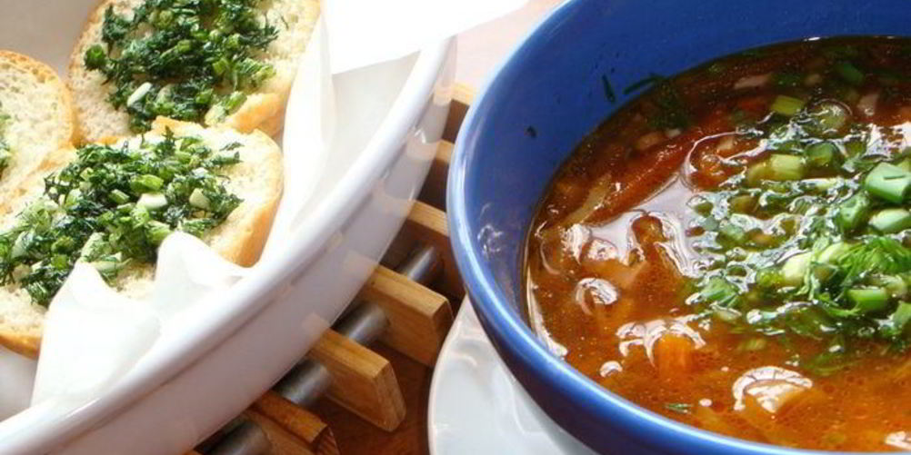 Рецепт борщ с белыми грибами