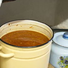 Рецепт Борщ с фасолью и капустой