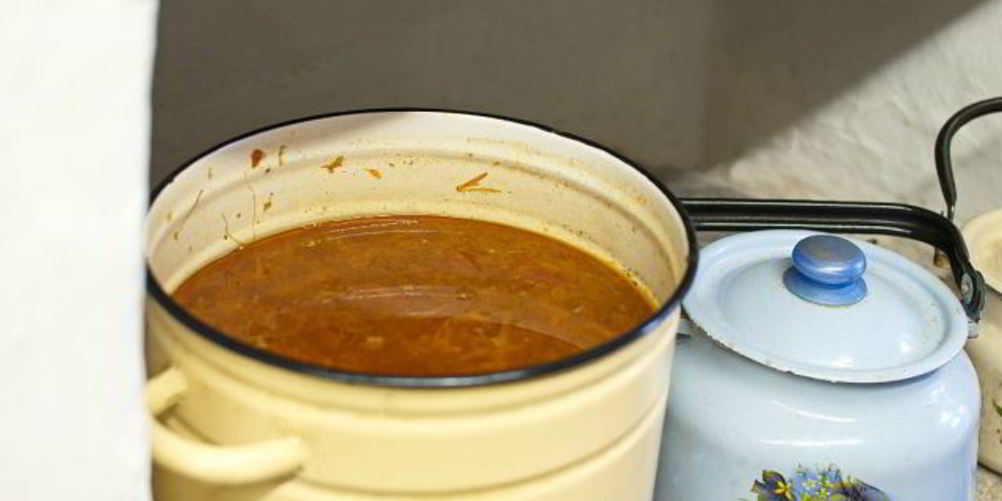 Рецепт борщ с фасолью и капустой