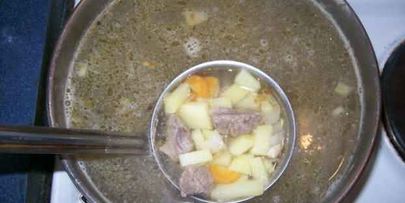 борщ с говядиной