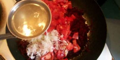 борщ с говядиной