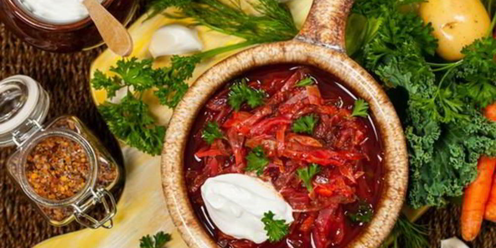 Рецепт борщ с кальмарами