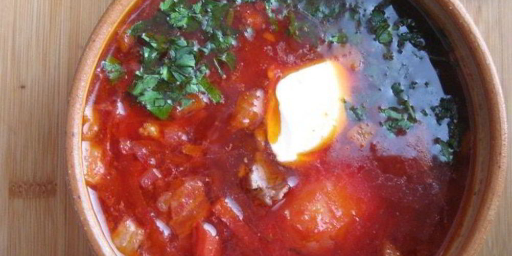 Рецепт борщ с капустой