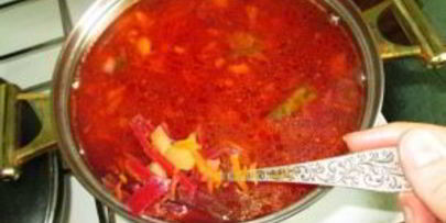 борщ с консервированной фасолью