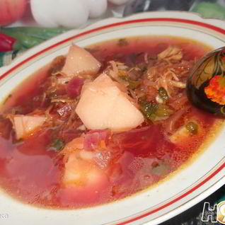 Борщ с квашеной капустой