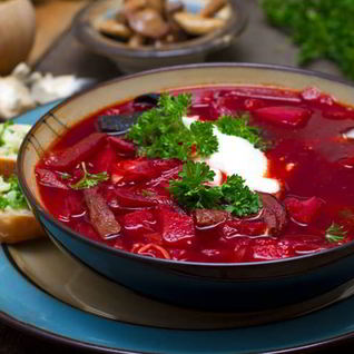 Борщ с пшеном