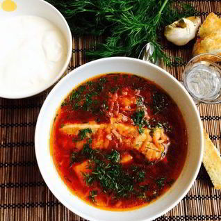 Борщ с ребрышками