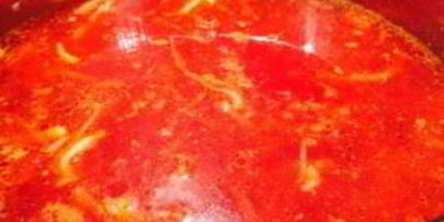 борщ с ребрышками