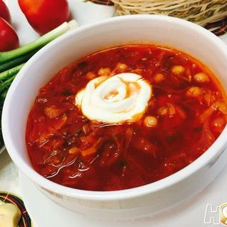 Борщ с репой и нутом