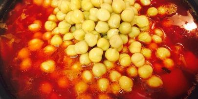 борщ с репой и нутом