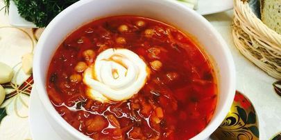 борщ с репой и нутом