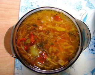 Борщ с рыбой