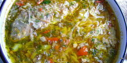 борщ с рыбой