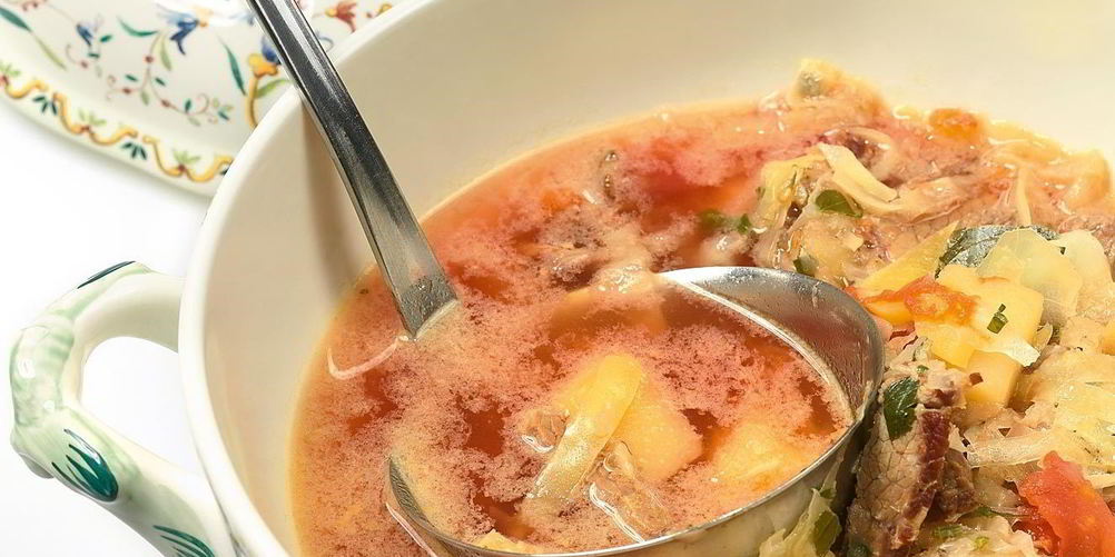 Рецепт борщ с салом