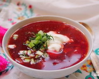 Борщ с вишней