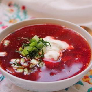 Борщ с вишней