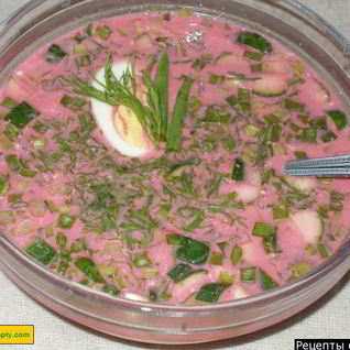 Борщ селянский холодный