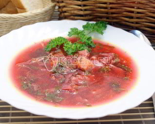 Борщ со щавелем