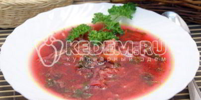 борщ со щавелем