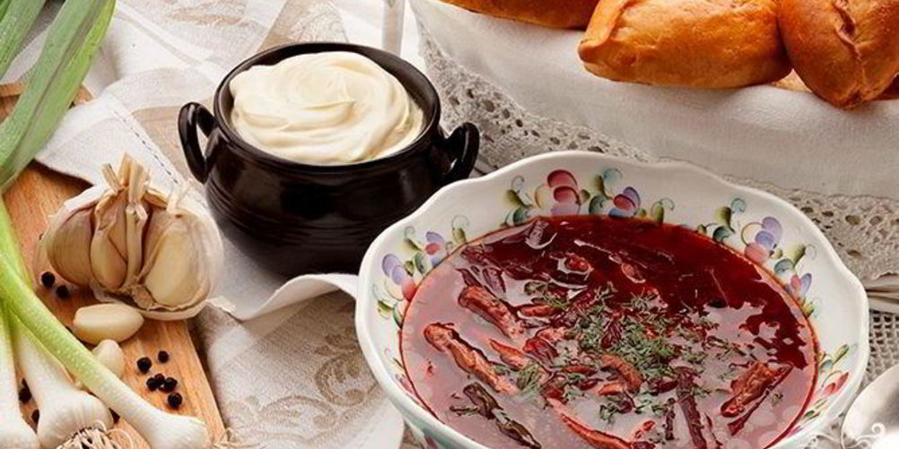 Рецепт борщ со шкварками