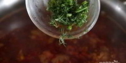 борщ со свеклой и капустой