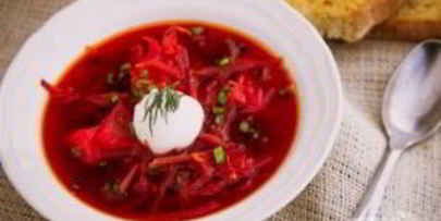 борщ со свеклой и капустой