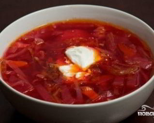 Борщ со свежей капустой