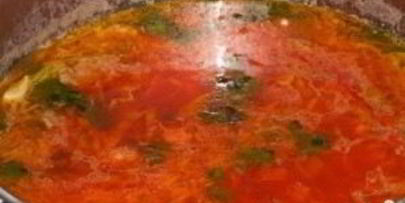 борщ со свежей капустой