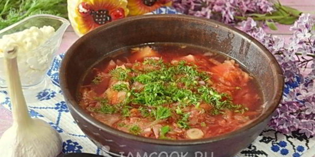 Рецепт борщ со свининой в мультиварке