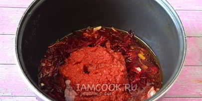 борщ со свининой в мультиварке