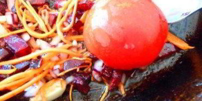 красный борщ с фасолью