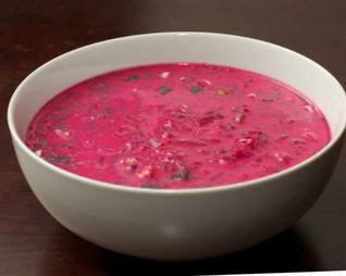 Литовский холодный борщ