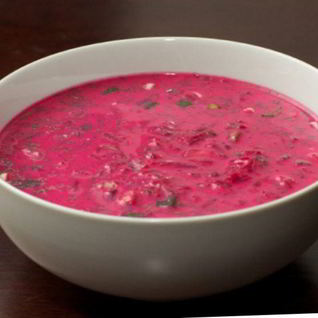 Литовский холодный борщ