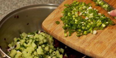 литовский холодный борщ