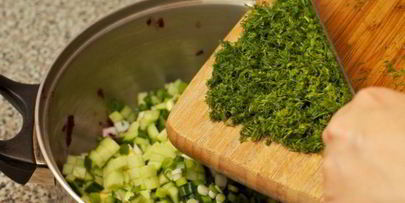 литовский холодный борщ