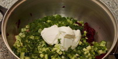 литовский холодный борщ