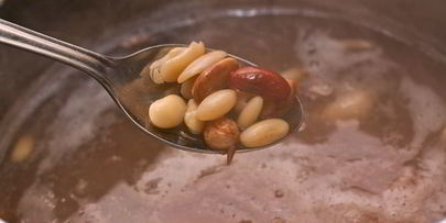 постный борщ с фасолью