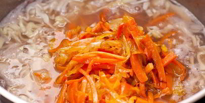 постный борщ с фасолью