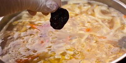 постный борщ с фасолью